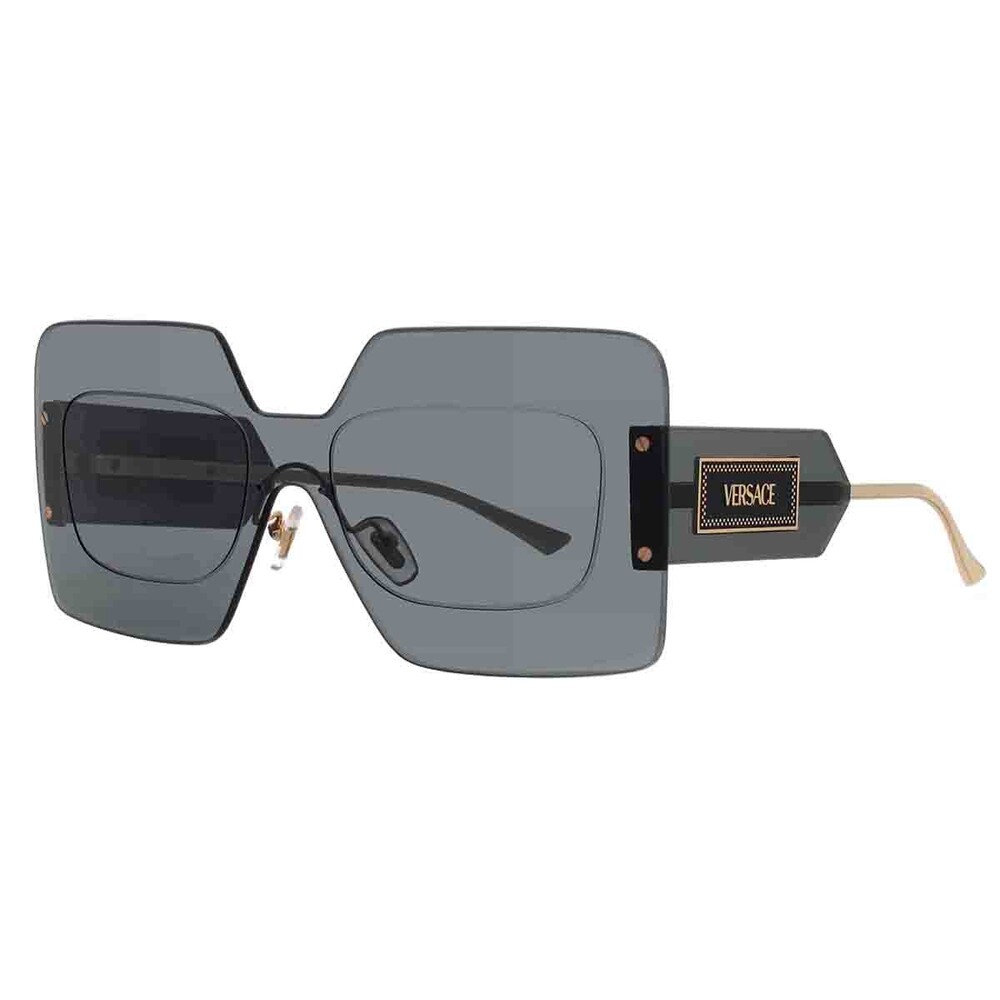 Versace Grey Shield Ladies Sunglasses #265228V22B